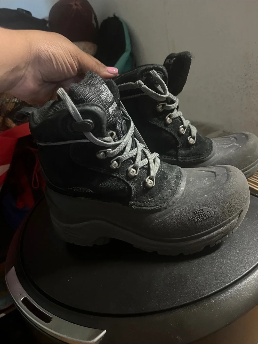The North Face Men's Black Lace-Up Outdoor Boots